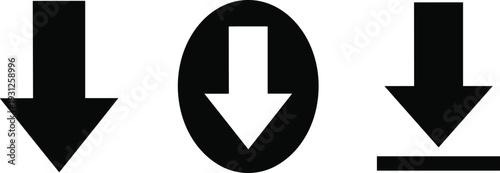 Black Line Icon of Dollar Coin With Downward Arrow Representing Price Drop Recession Financial Crisis Inflation Reduction and Value Decrease