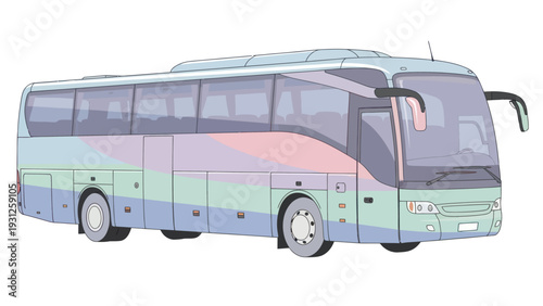 Modern passenger transport bus.