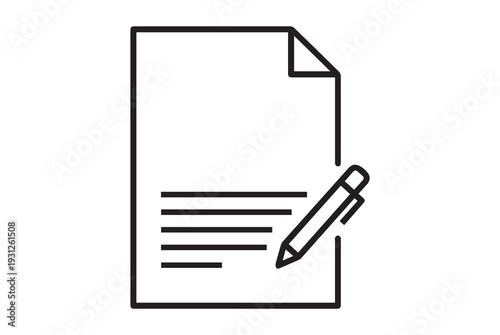 Document Creation and Editing Process Icon