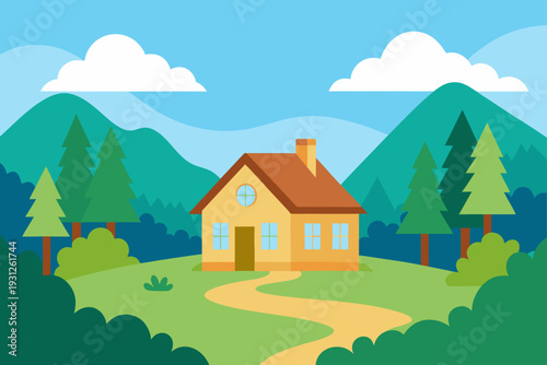 house in the mountains