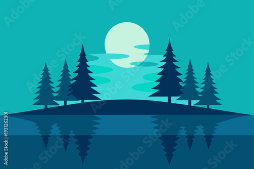 winter landscape with trees