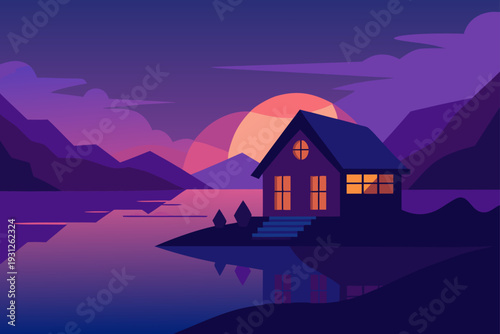 house in the mountains