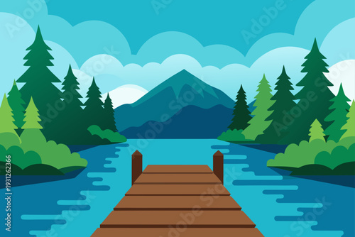 mountain lake in the mountains