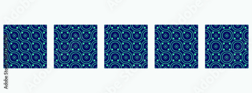 truchet tiles illustration. floor pattern background. floor tiles vector illustration. floor tiles design bundle. 