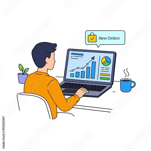 Business Analytics Dashboard Animation