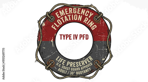 Vintage Life Preserver Ring