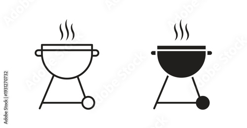 Grill icon. web vector design