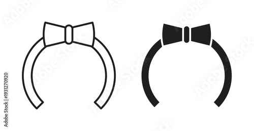 Hair tie icon. web vector design