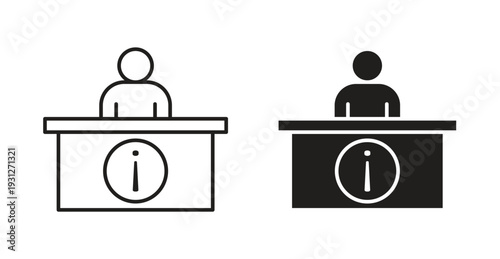 Help desk information icon. web vector design
