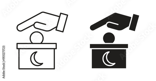 Infaq icon. web vector design