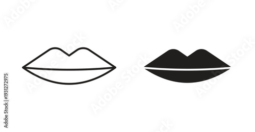 Lips icon. web vector design