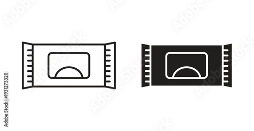 Makeup remover wipes icon. web vector design
