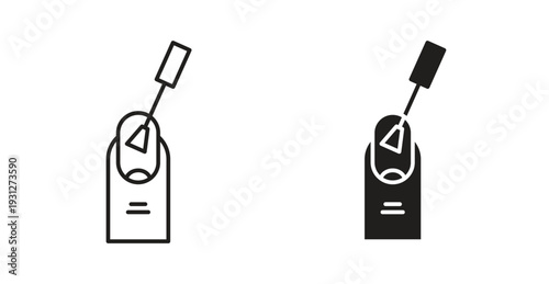 Manicure icon. web vector design