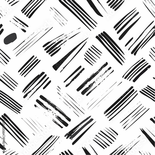 Creative minimalist hand draw Abstract art grunge pattern with black stroke abstract background