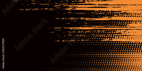 Abstract light orange on dark background