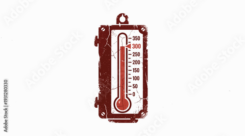 Vintage Industrial Thermometer