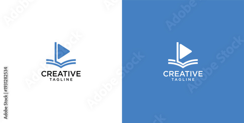 online education business logo template