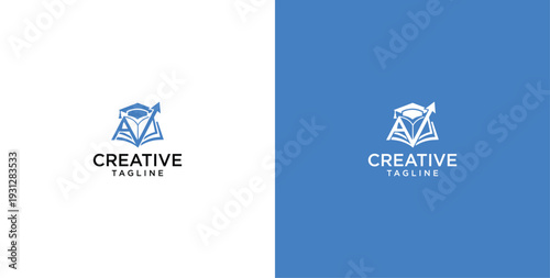 online education business logo template