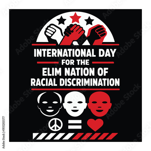 International Day for the Elimination of Racial Discrimination Flyer Promoting Equality and Human Rights