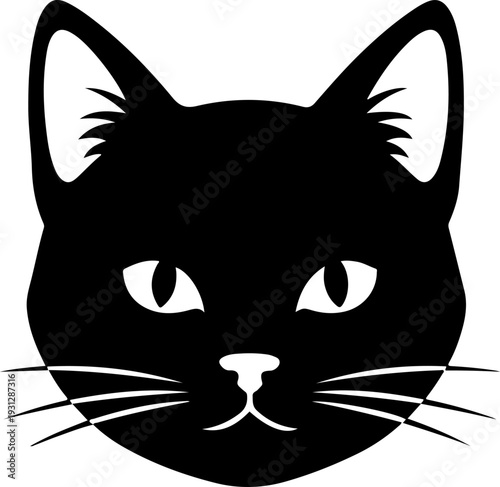 Cat silhouette vector illustration