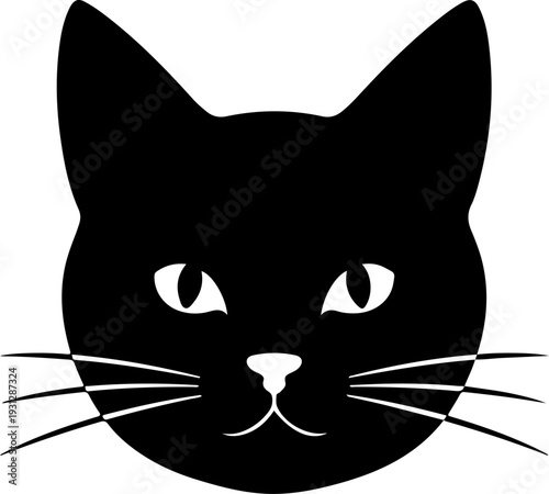 Cat silhouette vector illustration