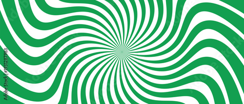 Abstract black and white hypnotic spiral background.