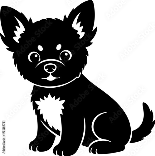 Small Pet silhouette vector illustration