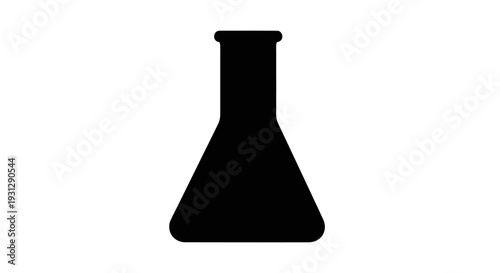 Scientific beaker illustration for laboratory experiments and research