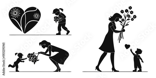Illustration of love and care in various forms and relationships