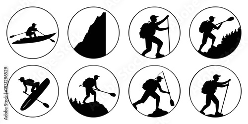 Eight different types of winter sports and activities