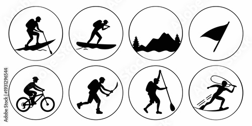 Eight different types of winter sports and activities
