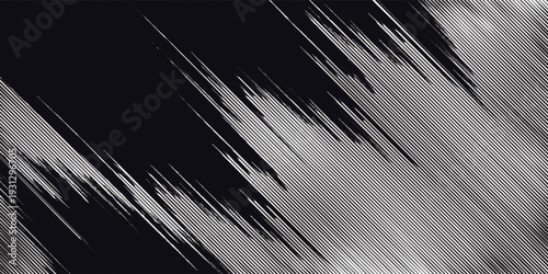 Elegant diagonal halftone gradient background with soft fading lines. Clean repeating stripe pattern texture. vector illustration art