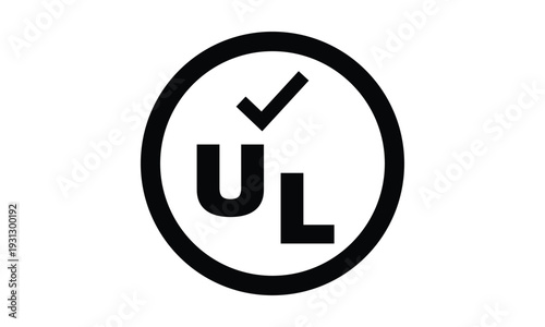 UL Certified Logo: A close-up shot of the symbol, a hallmark of safety and certification, symbolizing standards met.