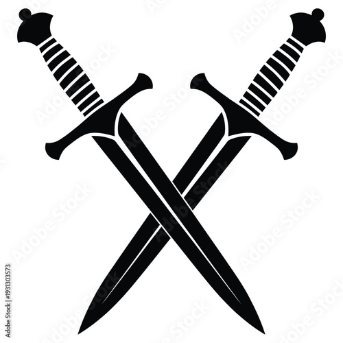 two crossed swords