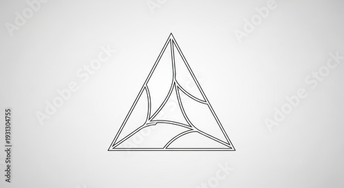 Geometric Triangle Shape Design Element.