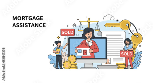 Comprehensive mortgage assistance services offering professional help with home loans, property sales, and real estate financial planning.