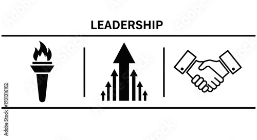 Business leadership and teamwork concept.