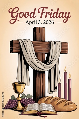 Commemorating good friday with reverence and reflection on the significance of the cross