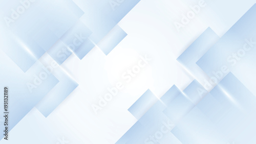 Minimal blue abstract background featuring layered rectangle shapes and soft gradient lighting.