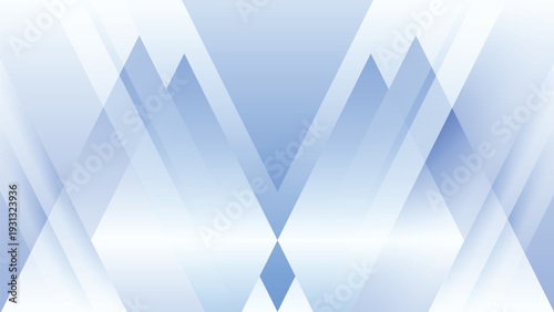 Minimal blue abstract background featuring layered triangle shapes and soft gradient lighting.