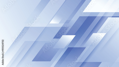 Minimal blue abstract background featuring layered rectangle shapes and soft gradient lighting.