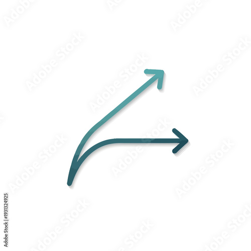 Two Arrows Pointing Different Directions.