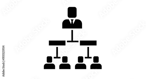 Business Organizational Chart Hierarchy Structure.