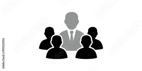 Business team leadership icon