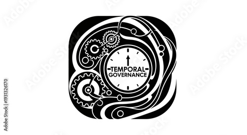 Clock with gears and mechanisms.