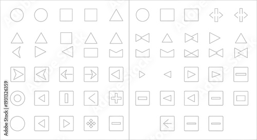 Collection of various computer icons.