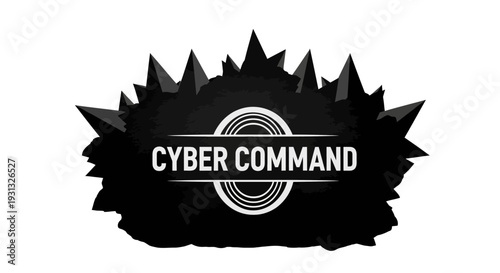 Cyber Command Logo Design Emblem.