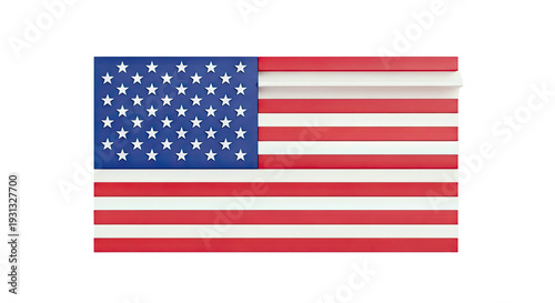 American Flag with Shelves