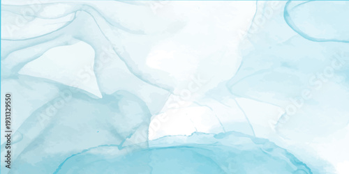 An abstract winter texture featuring frozen blue ice and cold snow surface patterns