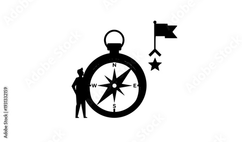 Success growth and goal achievement concept step progress vector illustration